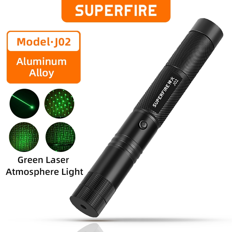 Superfire J02 Green Laser Pointer Usb Rechargeable Aluminum Pen_voghion.com