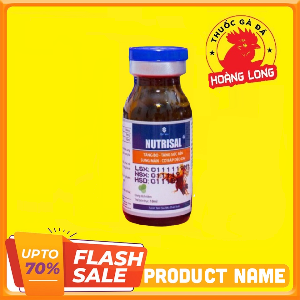 Nutrisal tăng bo - tăng cơ cho gà đá - 1 lọ 10 ml