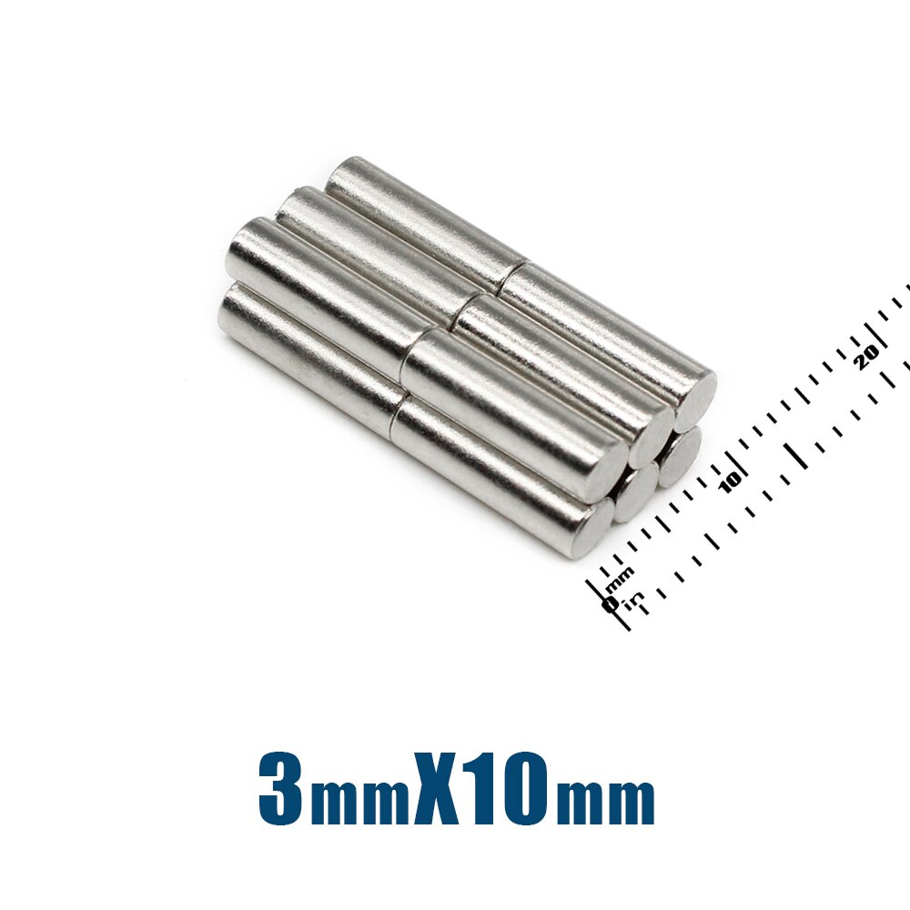 Nam châm siêu mạnh đường kính 3mm x 10mm ( 10 viên)
