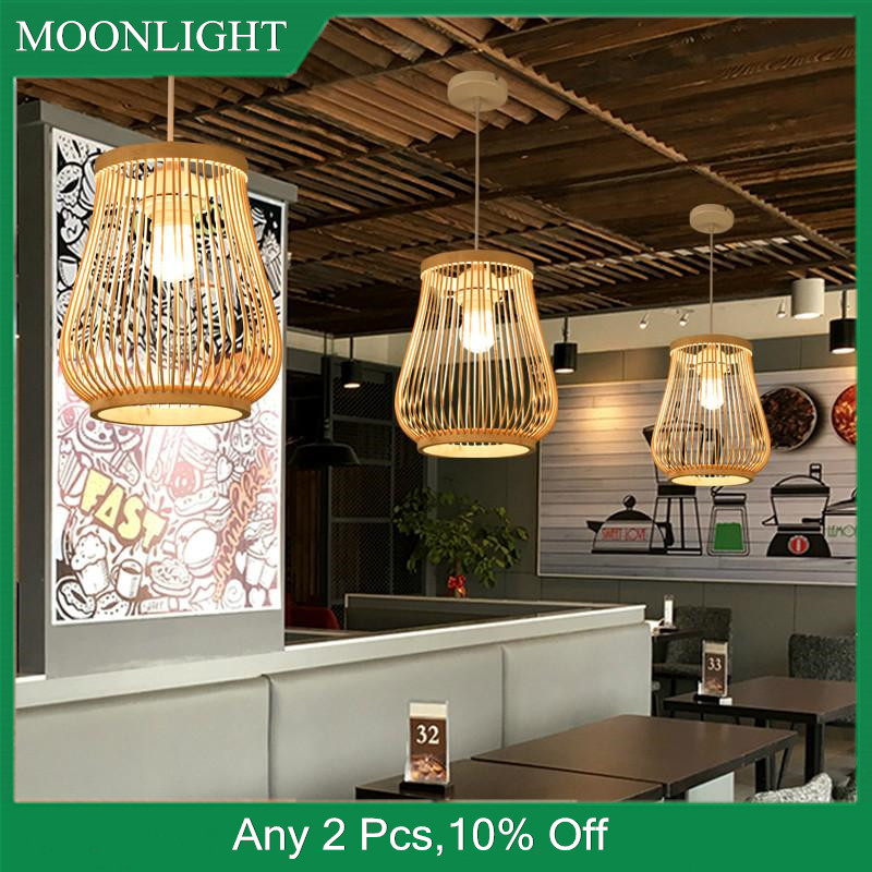 Modern Art Chandelier Bamboo Ceiling 