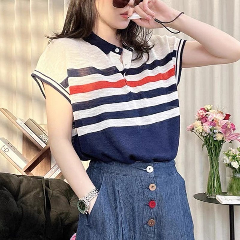 🔥[C246] Áo len thun Montoghi dệt kim SỌC NỬA TRÊN cánh dơi hàng Quảng Châu cực HOT - kholenqc