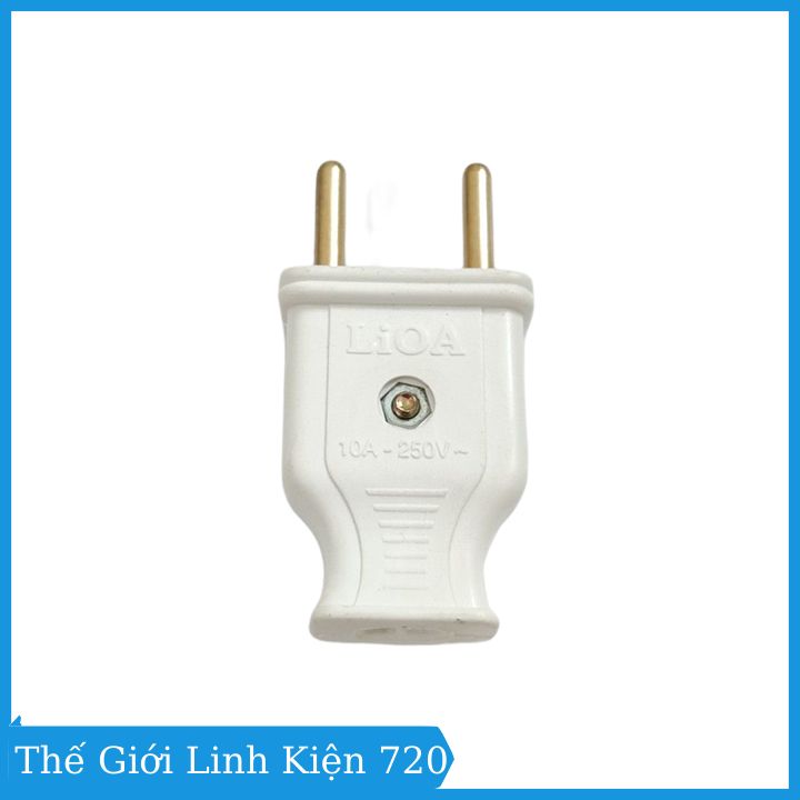 Phích cắm điện 2 chấu  LIOA 250V/10A