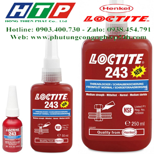 Keo dán khoá ren 243 loại 50ml