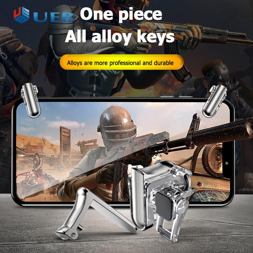 GT01 2x PUBG Mobile Trigger Grip Gamepad Fire Button Shooter Phone Controllers