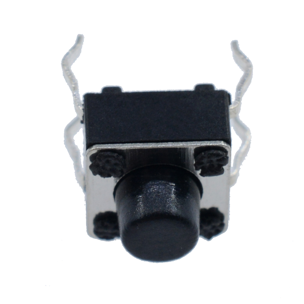 DIPPRUN 100pcs 6*6*6MMTactile Push Button Switch 4 pins Micro Switch 4-Pin DIP Momentary Tact Switch Through-Hole