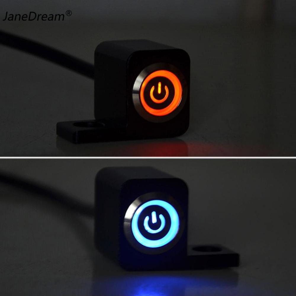 JaneDream CNC Motorcycle Switche Power Switch Handlebar Control Switch for Headlight High Low Beam Fog Light Waterproof