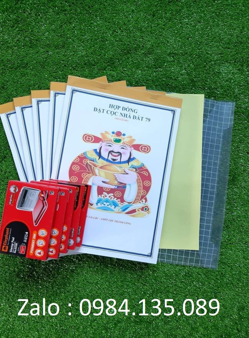 Sổ hợp đồng đặt cọc nhà đất 2 liên