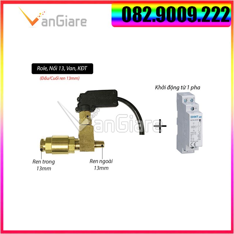 Role tự ngắt máy rửa xe dây đai, Rơle tự ngắt máy rửa xe dây curoa ren 16mm