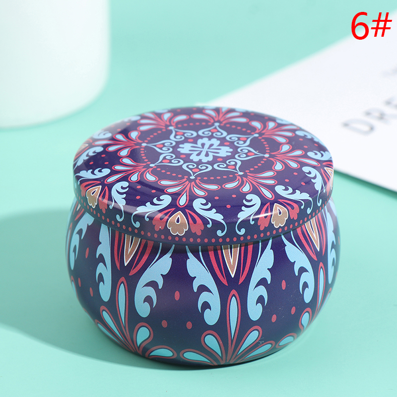 【Best value】 New Candy Box Drum-shaped Cookie Box Party Supply Tea Pot Tin Box Jewelry Box.
