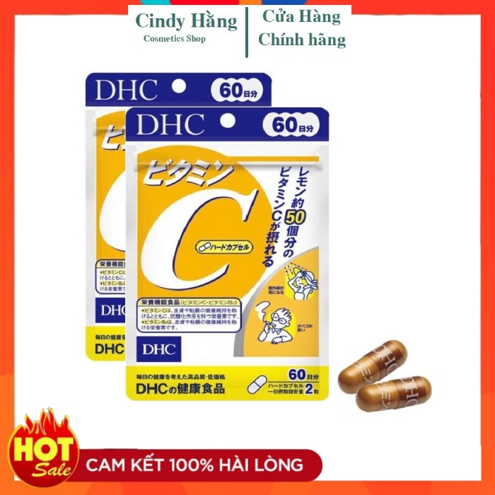 Viên uống vitamin C DHC 60 ngày