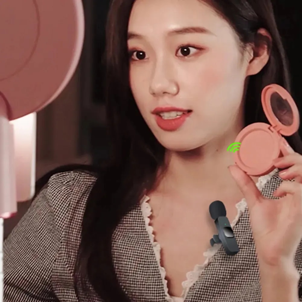 🎙️Cod + Bản gốc + Hàng sẵn có🎙️Lavalier Microphone K9 phát sóng trực tiếp cho Iphone phát trực tiếp cho điện thoại Android micro cài ve áo không dây cho 3.5mm 1in1 hoặc 2in1