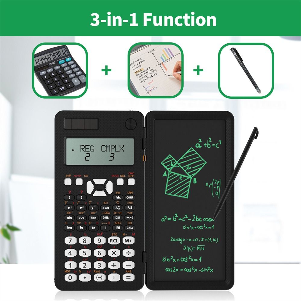 Calculation Multifunction 991ES/991MS/991CNX Study Accessoires Desktop Calculator School Office Function Calculator Engineering Scientific Tool Office Supply Digit Calculator Engineering Scientific Calculator Scientific Calculator With Writing Tablet