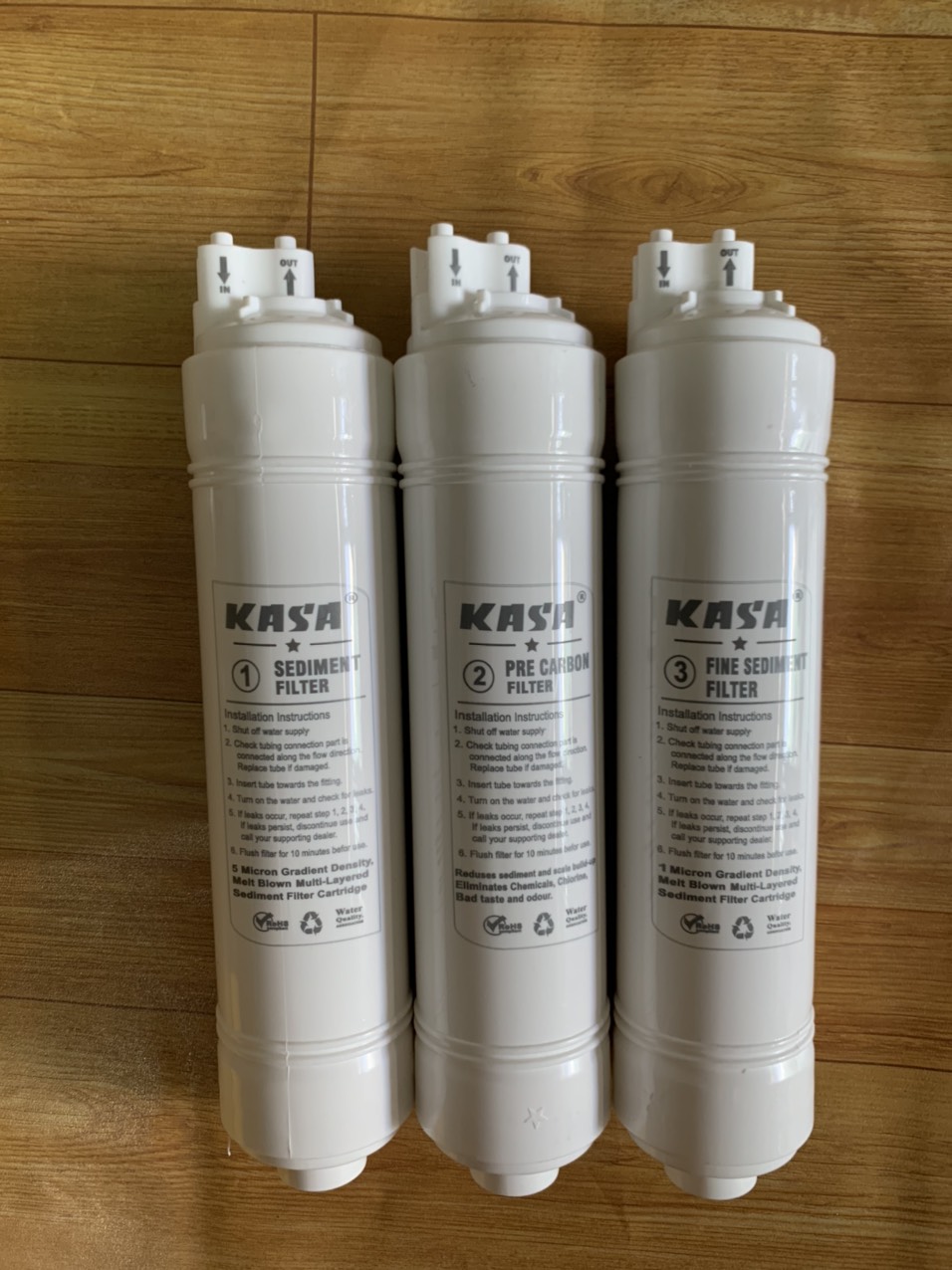 Bộ lõi 123 đúc kasa dùng cho máy lọc nước ,máy lọc nóng lạnh kangaroo,karofi,sunhouse,korihome,aqua...