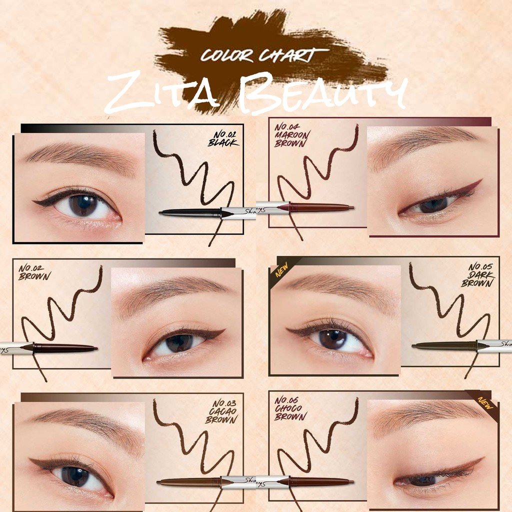 Chì kẻ mắt C.L.I.O Sharp So Simple Waterproof Pencil Liner