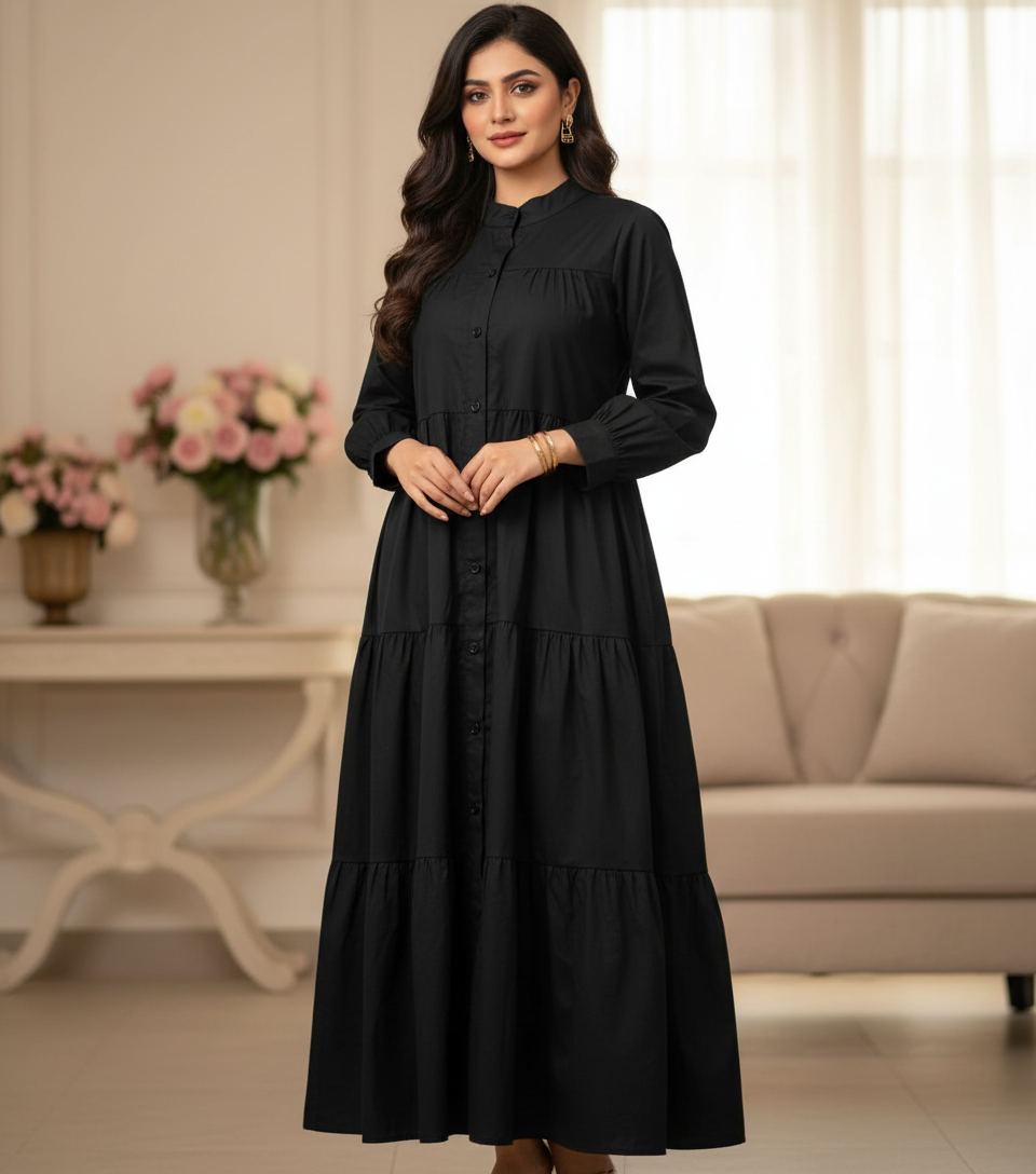 Dealistaan%20Most%20Demanding%20Design%20Stitched%20Western%20Style%20Panel%20Work%20Long%20Frock%20For%20Women%20-%20Image%202