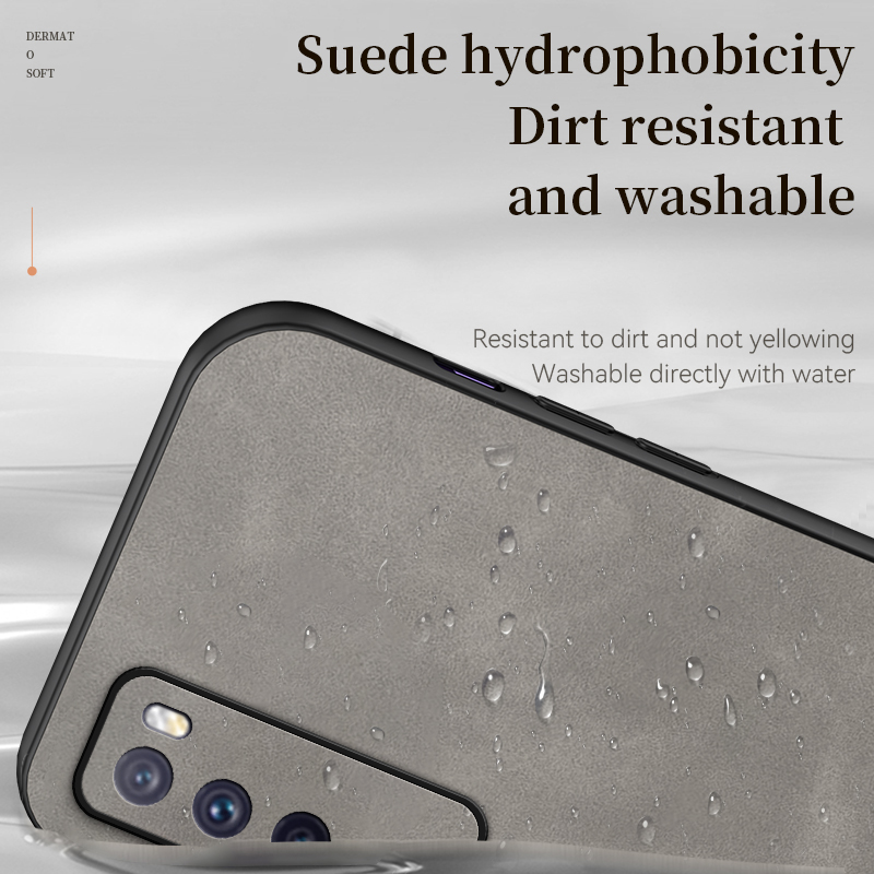 For Huawei Nova 7 7PRO Case Huawei Nova 7SE TPU Soft Shockproof Matte Phone Casing Leather Texture Cover