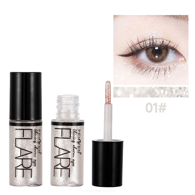 15 Colors Diamond Shining Liquid Eyeliner Pearlescent Glitter Highlight Eye Shadow Liquid Monochrome Lasting Makeup Cosmetics