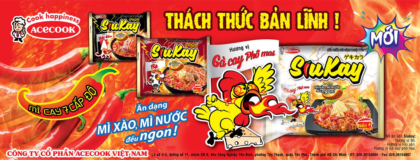Mì SiuKay Acecook gói 127g