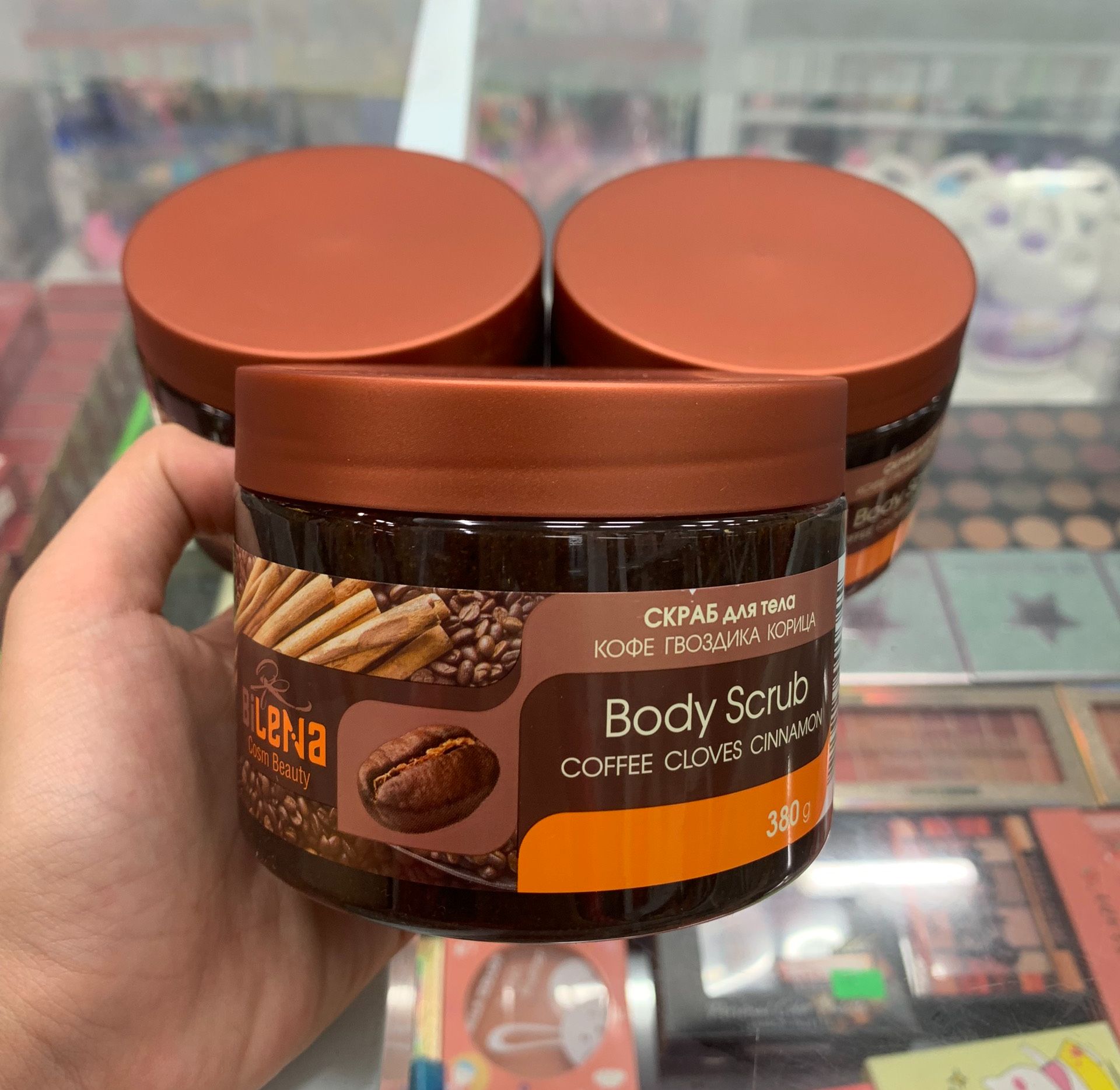 [HCM]Gel tẩy da chết body quế hồi cafe 380g