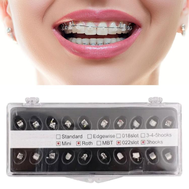 Niềng Răng Niềng Răng Niềng răng Niềng răng kim loại mini 20 chiếc Giá đỡ nẹp răng và Giá đỡ nẹp răng cho răng benchmark