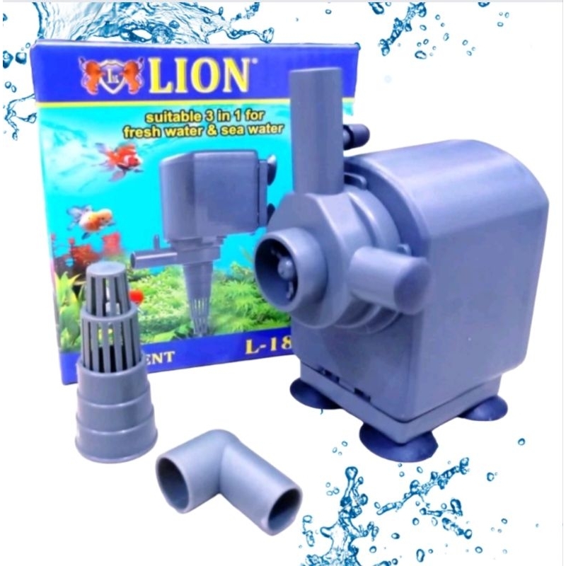 Submersible pump Pompa Aquarium kolam LION L 1800