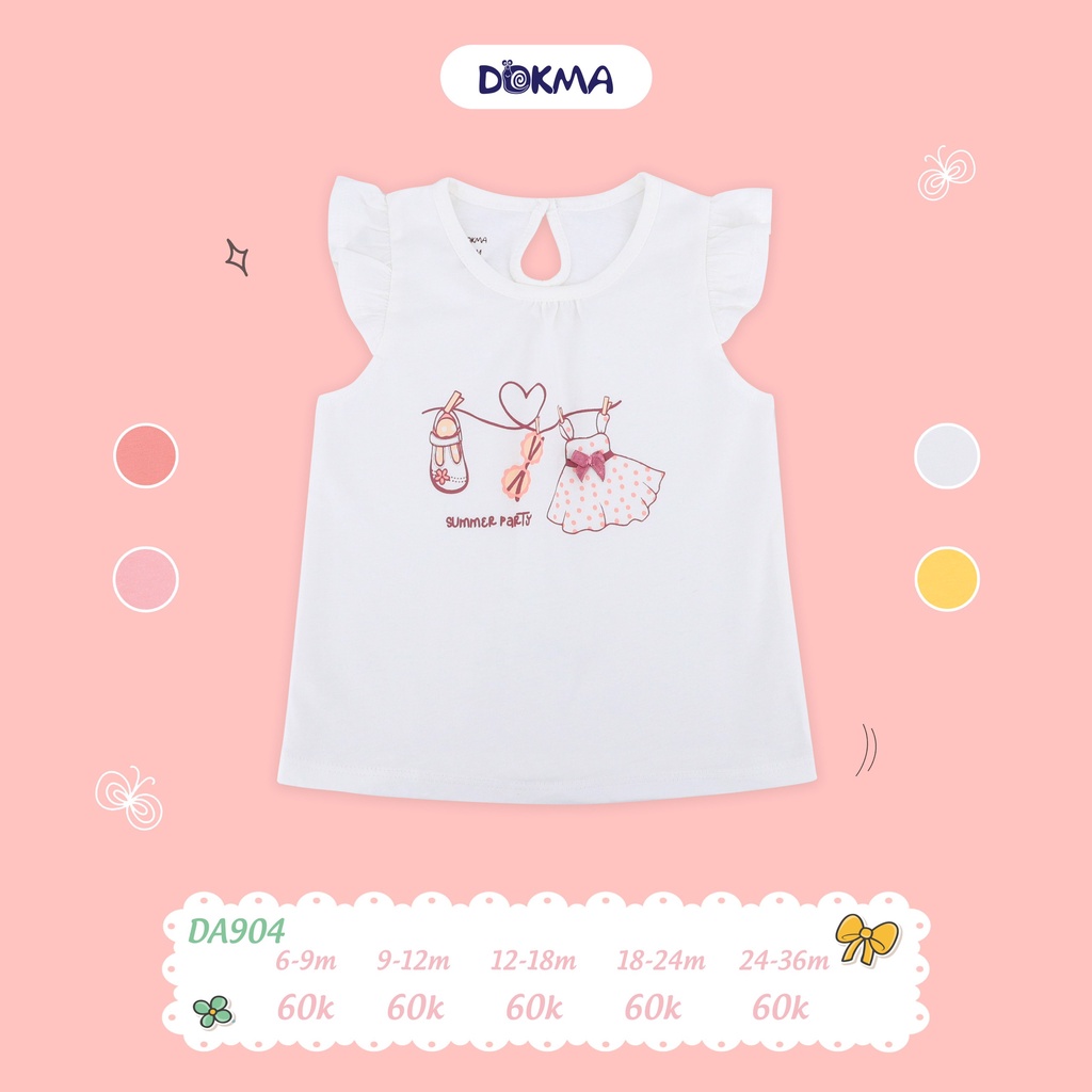 [DOKMA] Áo cánh tiên cho bé  đẹp/mát, mềm (6-36m)