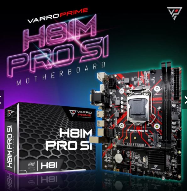 Motherboard varro prime H81m pro s1 h81 intel b85 gen ddr3 lga