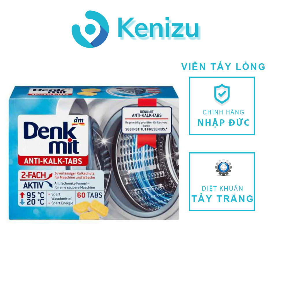 Viên tẩy lồng máy giặt Denkmit nhập khẩu Đức