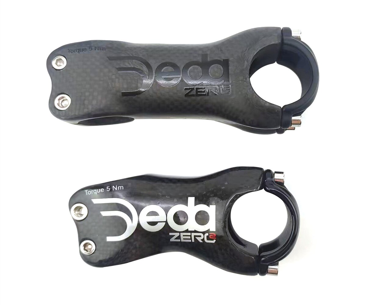 New DEDA bike parts full carbon fiber stem 6/17 degrees black and white ...
