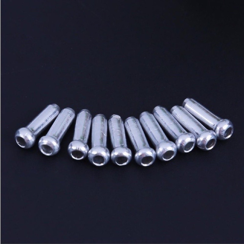 Nút bịt nhôm bịt đầu dây phanh/dây thắng dây đề(1 túi/100 chiếc)