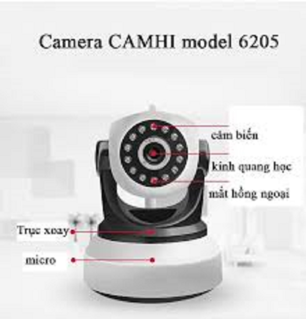 Camera WIFI IP Camhi model 2022 loại 1 râu
