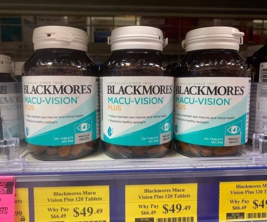 Bổ mắt Blackmores Macu Vision Plus dòng cao cấp 120 Tablets