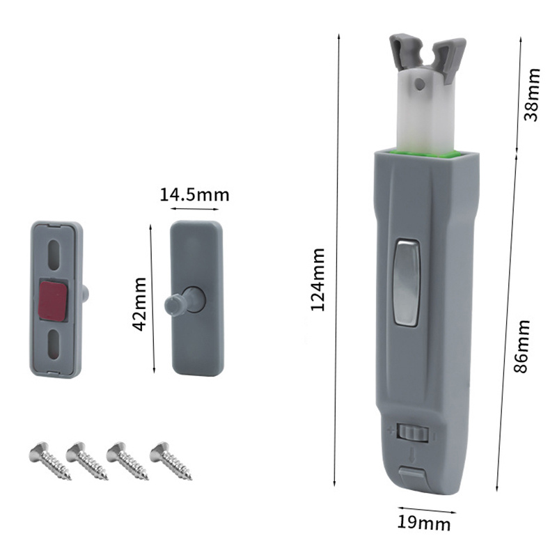 Rebound Self Locking Device Push To Open Cabinet Catches Adjustable ...
