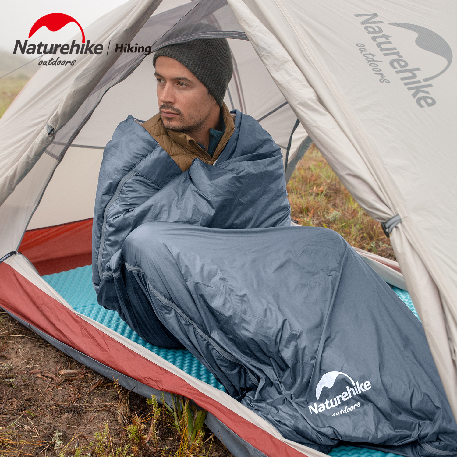 thumbnail interactive-video image 1 of Naturehike Ultralight Sleeping Bag Waterproof Cotton Quilt Portable Envelope Sleeping Bag For Summer Autumn 4 Seasons I.437436406 1 of 11