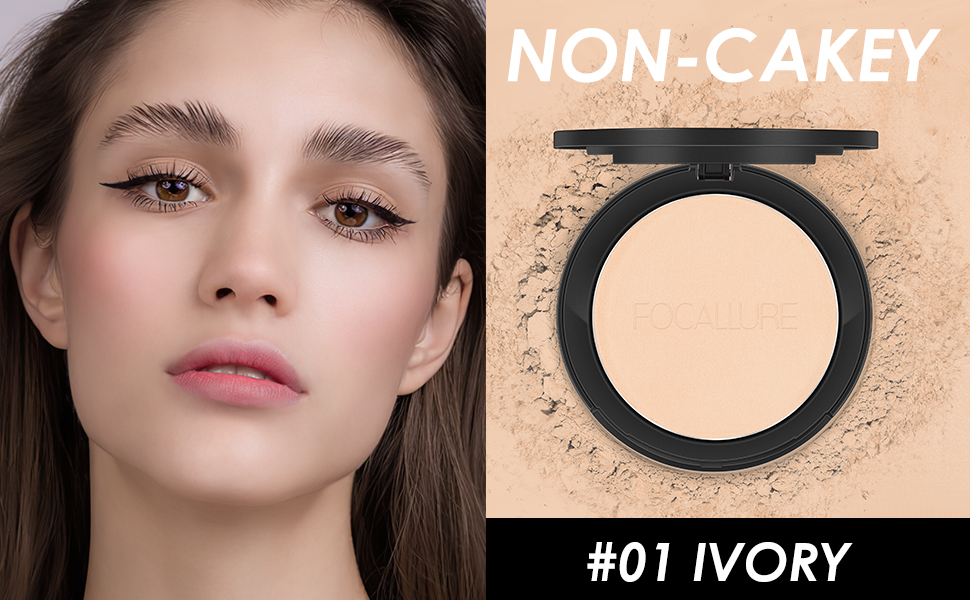 FOCALLURE Waterproof Powder Commute Oil Control Pressed Powder