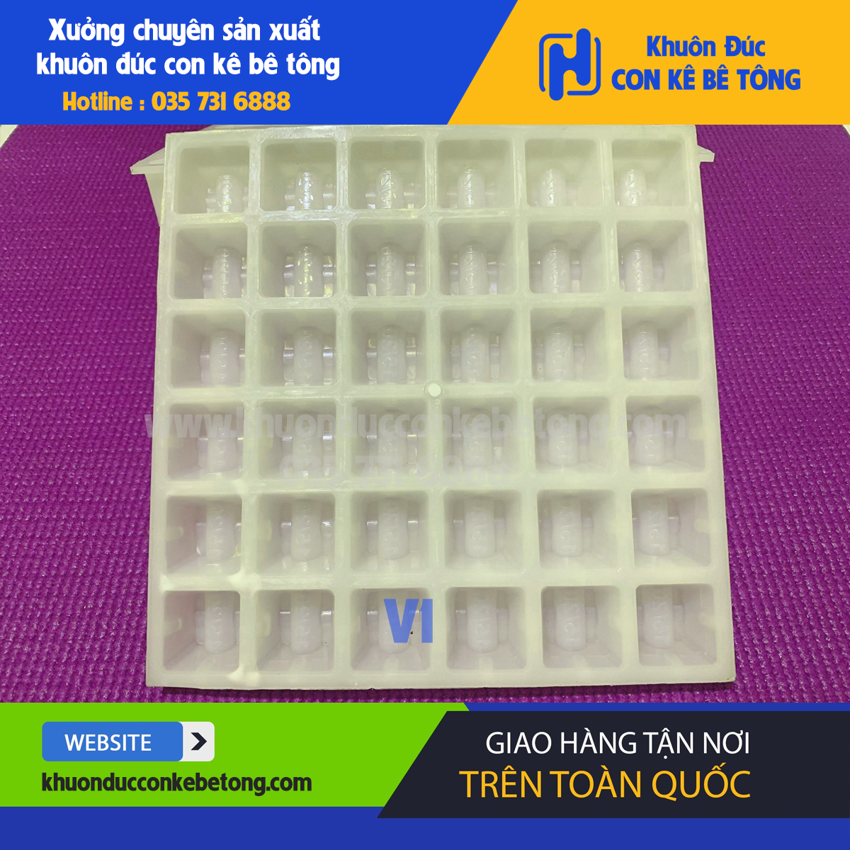 Khuôn đúc con kê bê tông dầm sàn đa năng v1