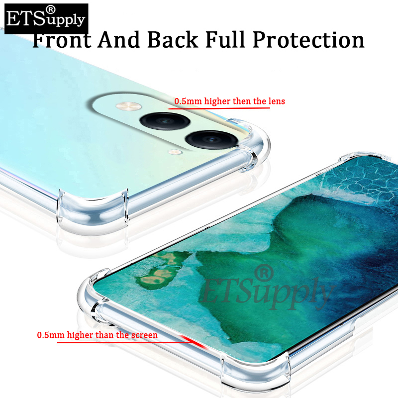 Phone case Vivo Y04 Soft Transparent Full Protection shockproof Armor Back Cover Vivo Y04 4G Case.