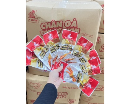 Combo 10 chân gà tương thơm 35g - chân gà cay vị tứ xuyên