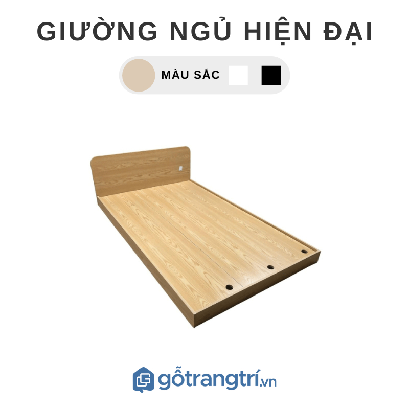 Giường bệt kiểu nhật tatami gỗ mdf dày 17ly chống ẩm, chống xước - giao lắp tại nhà - ghy - 9194