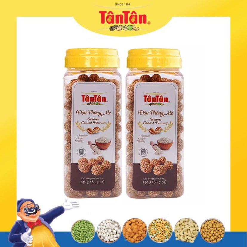 Combo 2 Đậu phộng Mè Tân Tân (240g/ hũ)