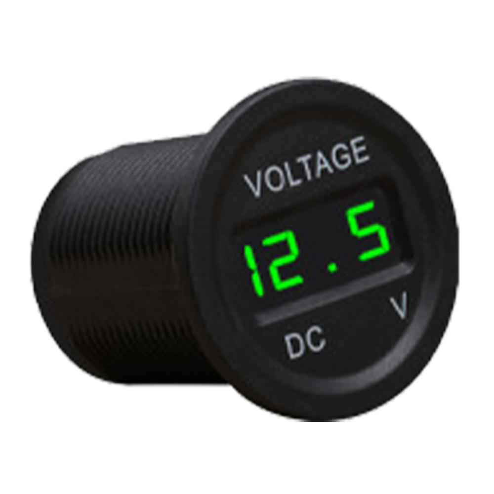 DC 12V 24V Digital Voltmeter Testers LED Display Battery Monitor Meter Waterproof Car Voltmeter Universal for Car Motorcycle Truck