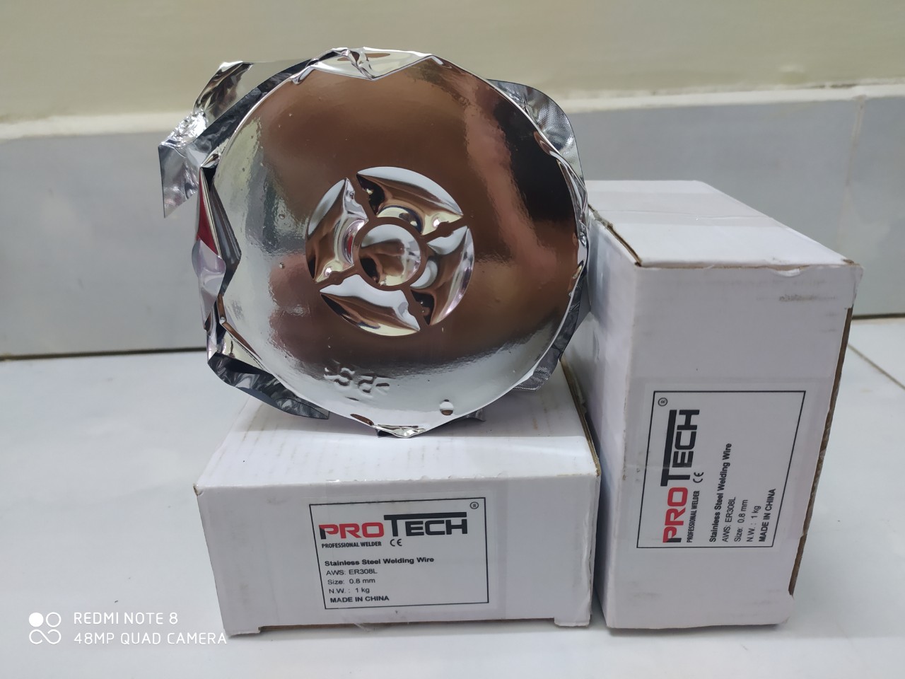Cuộn dây INOX cho máy hàn mig 1kg ( KHÔNG DÙNG CO2 )