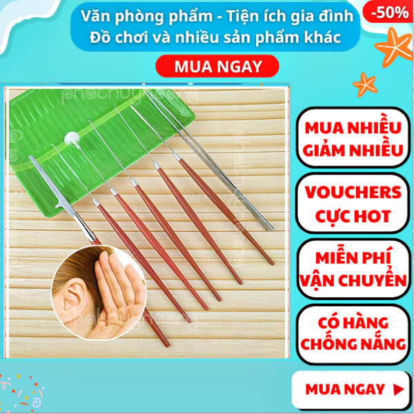 Bộ 7 cây ráy tai chuyên nghiệp giá rẻ và chất lượng ✓Giá rẻ ✓Rái tai ✓Ráy tay ✓ Dụng cụ chăm sóc tai ✓ Nguyễn Thùy Store