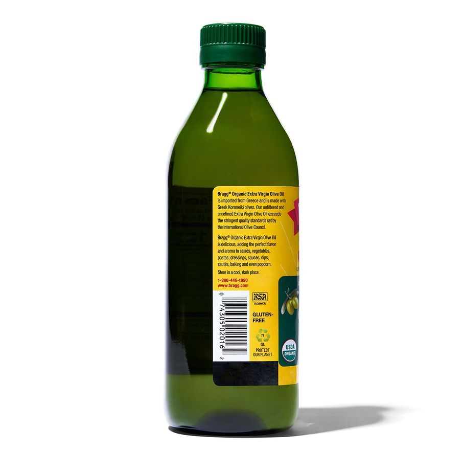 Dầu oliu hữu cơ đậm đặc hiệu bragg extra virgin olive - ảnh sản phẩm 3