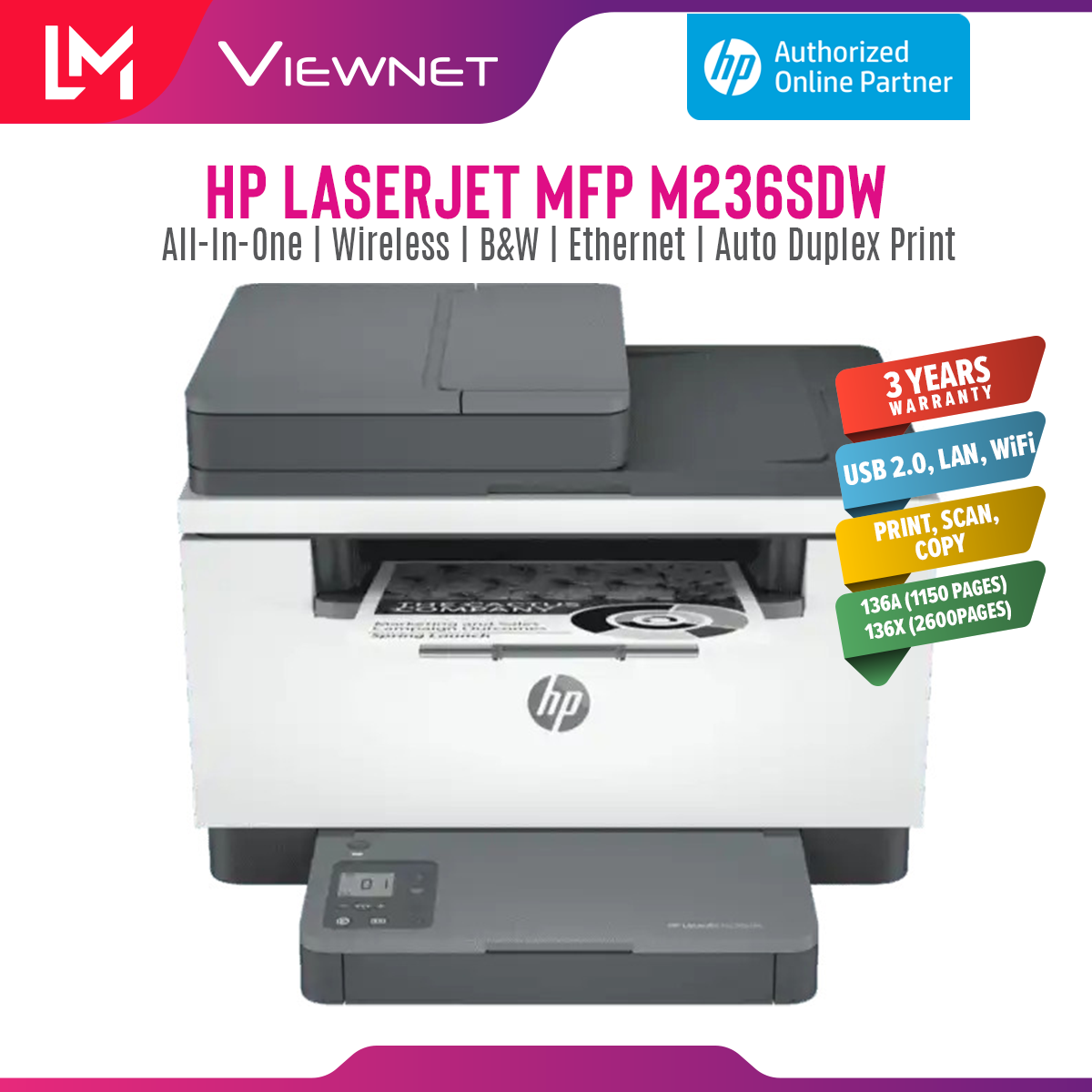 HP LaserJet MFP M236sdw Printer - Shop HP.com Singapore