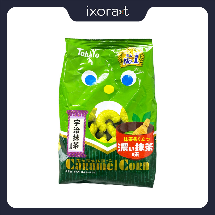 Snack bắp Tohato Caramel Corn vị trà xanh 70g hàng Nhật thumbnail