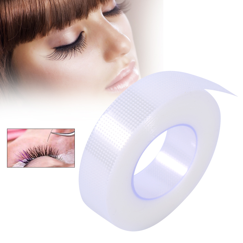 1 Roll PE Tape Roll for Individual Eyelash Extensions Transparent PE Tape Breathable False Eyelash Extensions Makeup Tools Eyelash Extension Supplies Lash TapeElastic Foam Tape