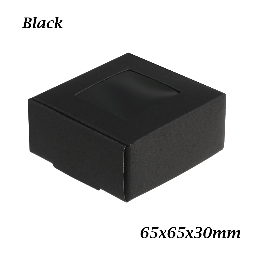 🔥🔥【COD+IN STOCK】 10pcs Màu cổ điển Quà tặng ngày lễ tình nhân Giấy kraft Trường hợp hiện tại Gói bánh Cửa sổ PVC trong suốt Túi gói kẹo Hộp quà giấy