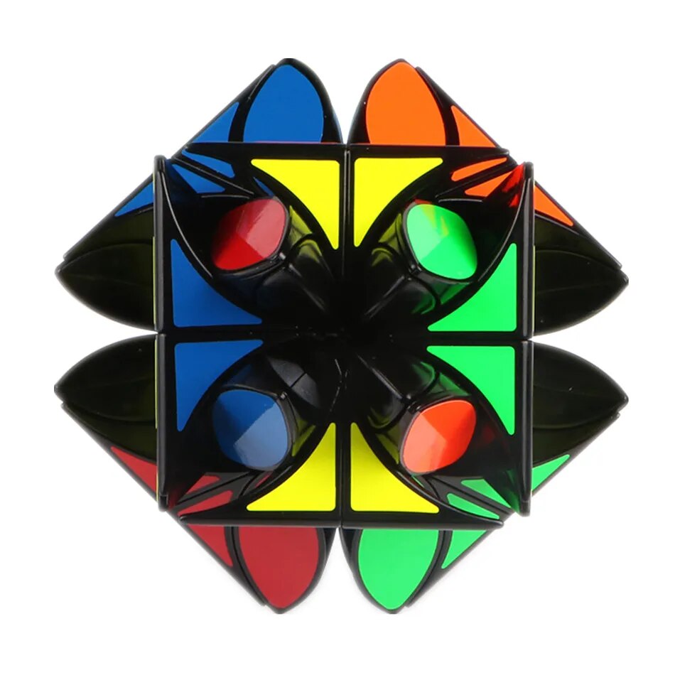 Original Gift Box Qiyi Four Leaf Clover Cube 3X3 Cube Strange-Shape 3X3x3 Cube Skew Speed Cube Professional Puzzle