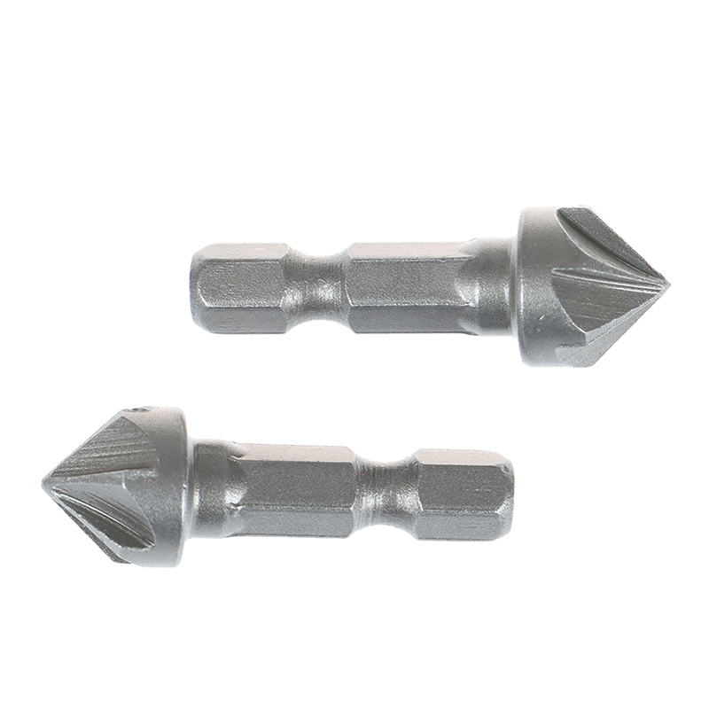 Dinawan 6 Flute Countersink Drill Bit Chamfer Cutting Woodworking Tool hexagon handle